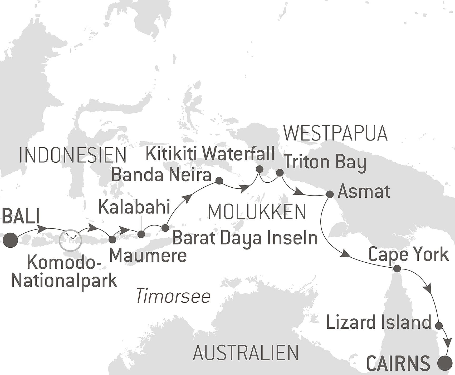Abenteuer in den Tropen zwischen Indonesien und Nordost-Australien
