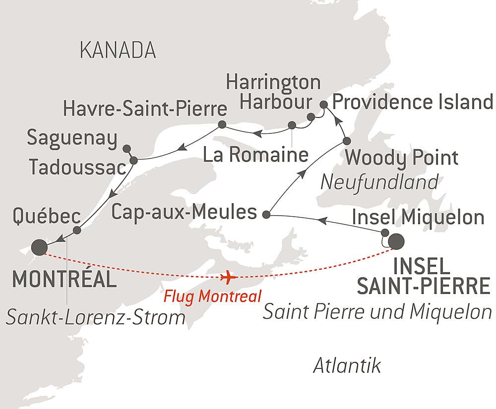 Erkundung entlang des Sankt-Lorenz-Stroms
