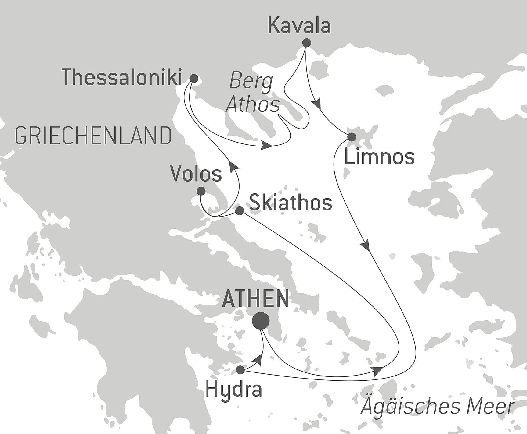 Musik-Kreuzfahrt entlang der griechischen Inseln