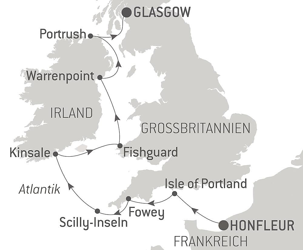 Vom Ärmelkanal bis zur Irischen See