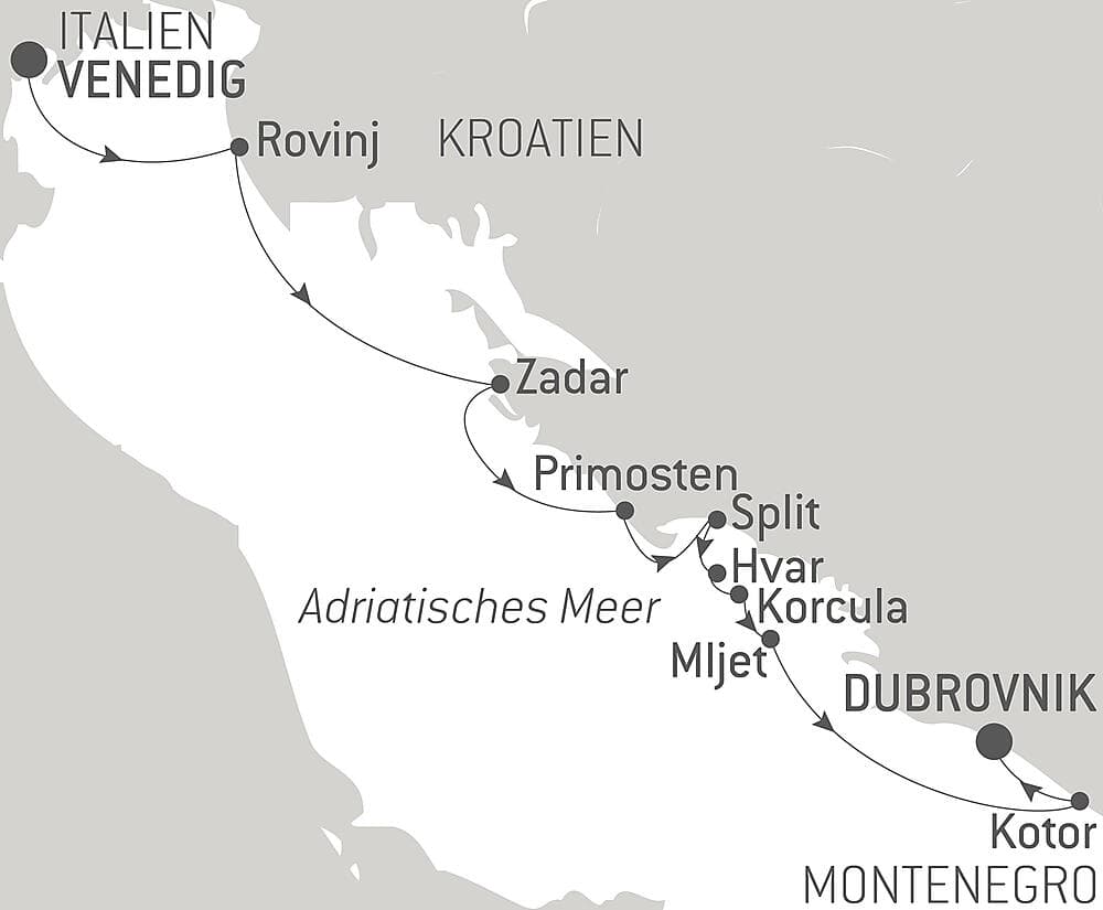 Wunder der Natur und Kulturschätze Dalmatiens