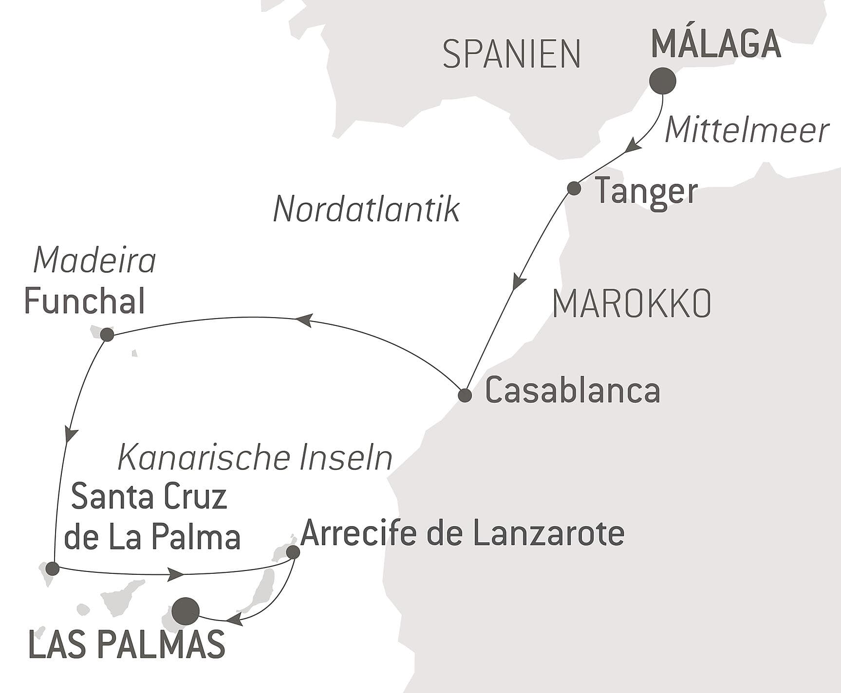 Atlantikabenteuer, von der Iberischen Halbinsel bis zu den Kanaren