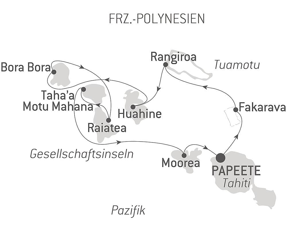 Gesellschaftsinseln und Tuamotu-Archipel
