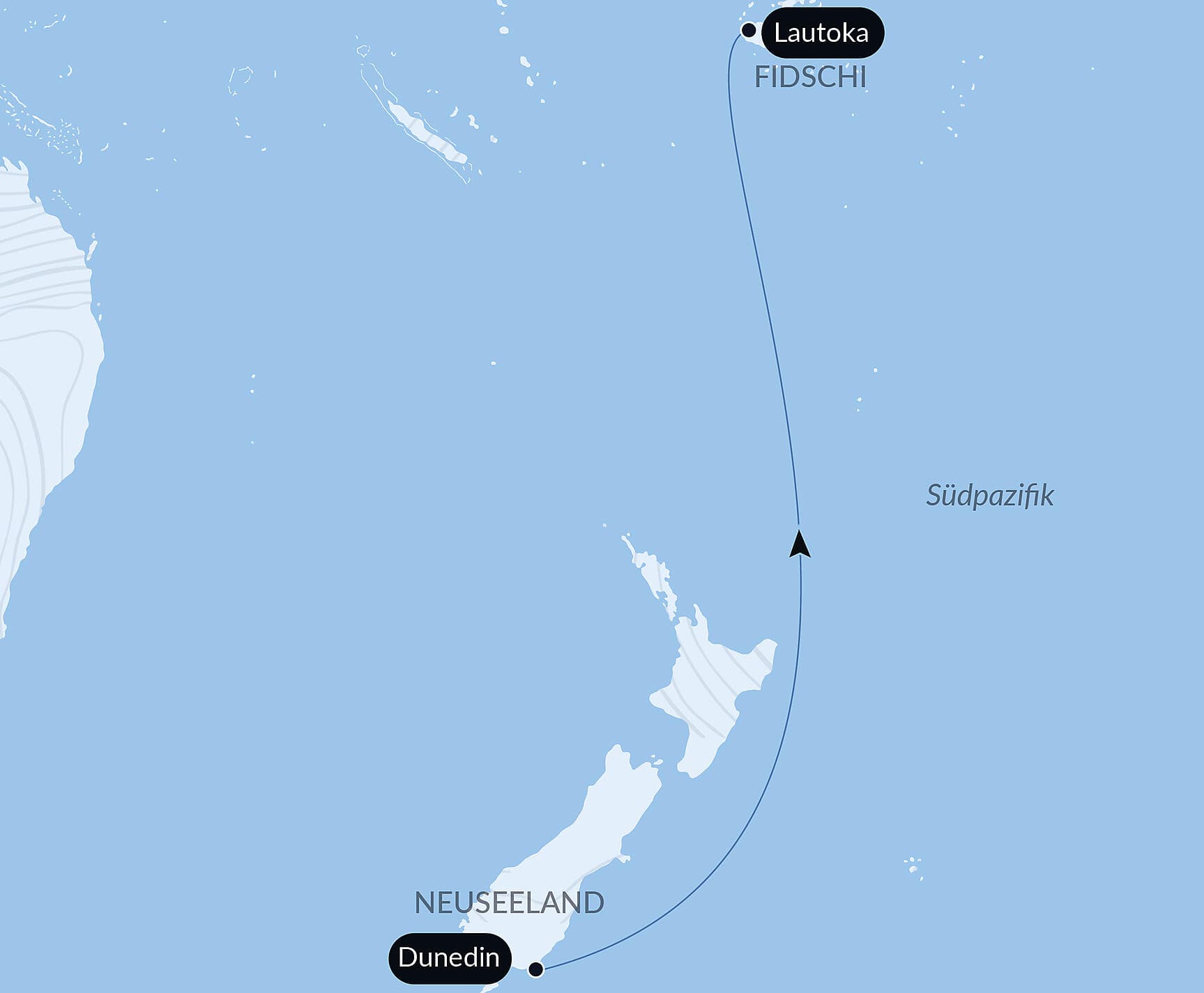 Ozean-Kreuzfahrt: Dunedin - Lautoka