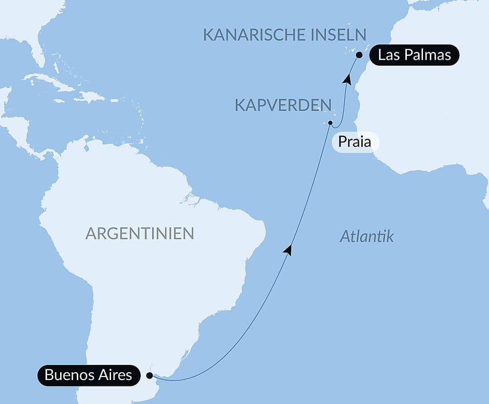 Ozean-Kreuzfahrt: Buenos Aires - Las Palmas de Gran Canaria null