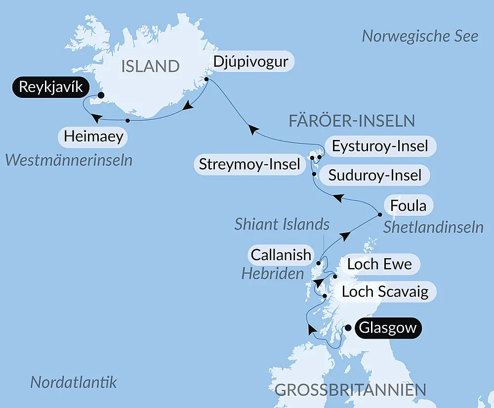 Wilde Inselgruppen des Nordatlantiks