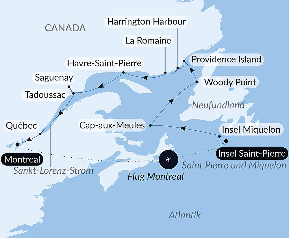 Erkundung entlang des Sankt-Lorenz-Stroms