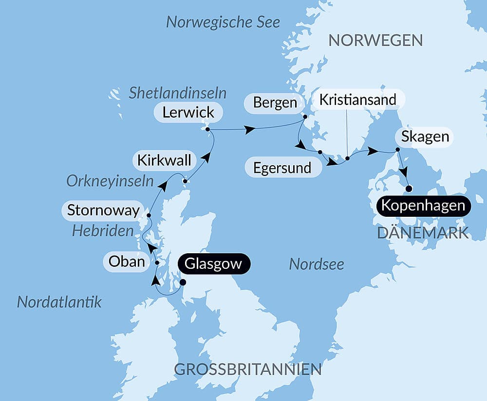 Legendäre Länder und Städte des Nordens