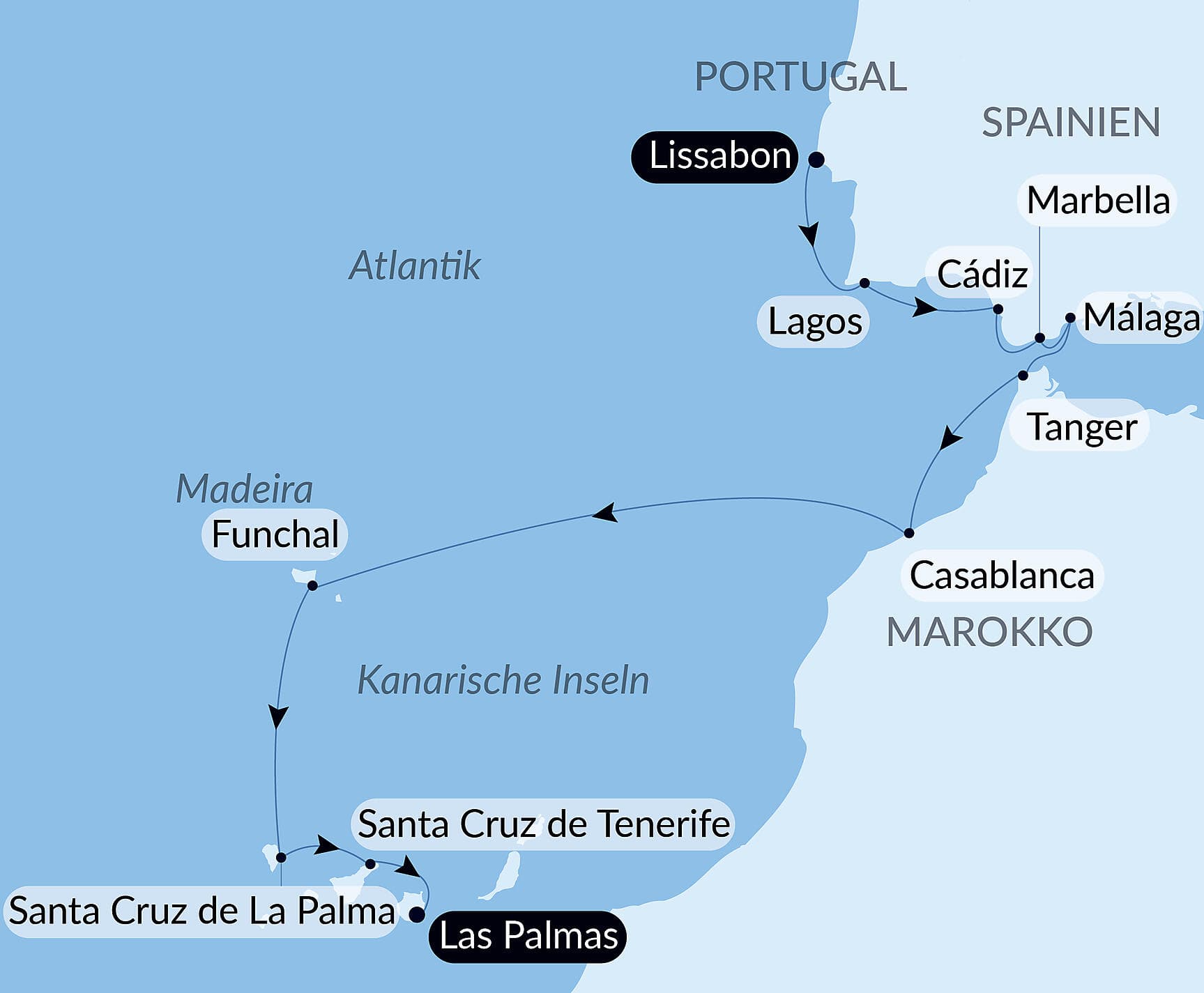 Von Lissabon auf die Kanarischen Inseln über das Meer: Spanien, Marokko und die Atlantikinseln – mit Smithsonian Journeys
