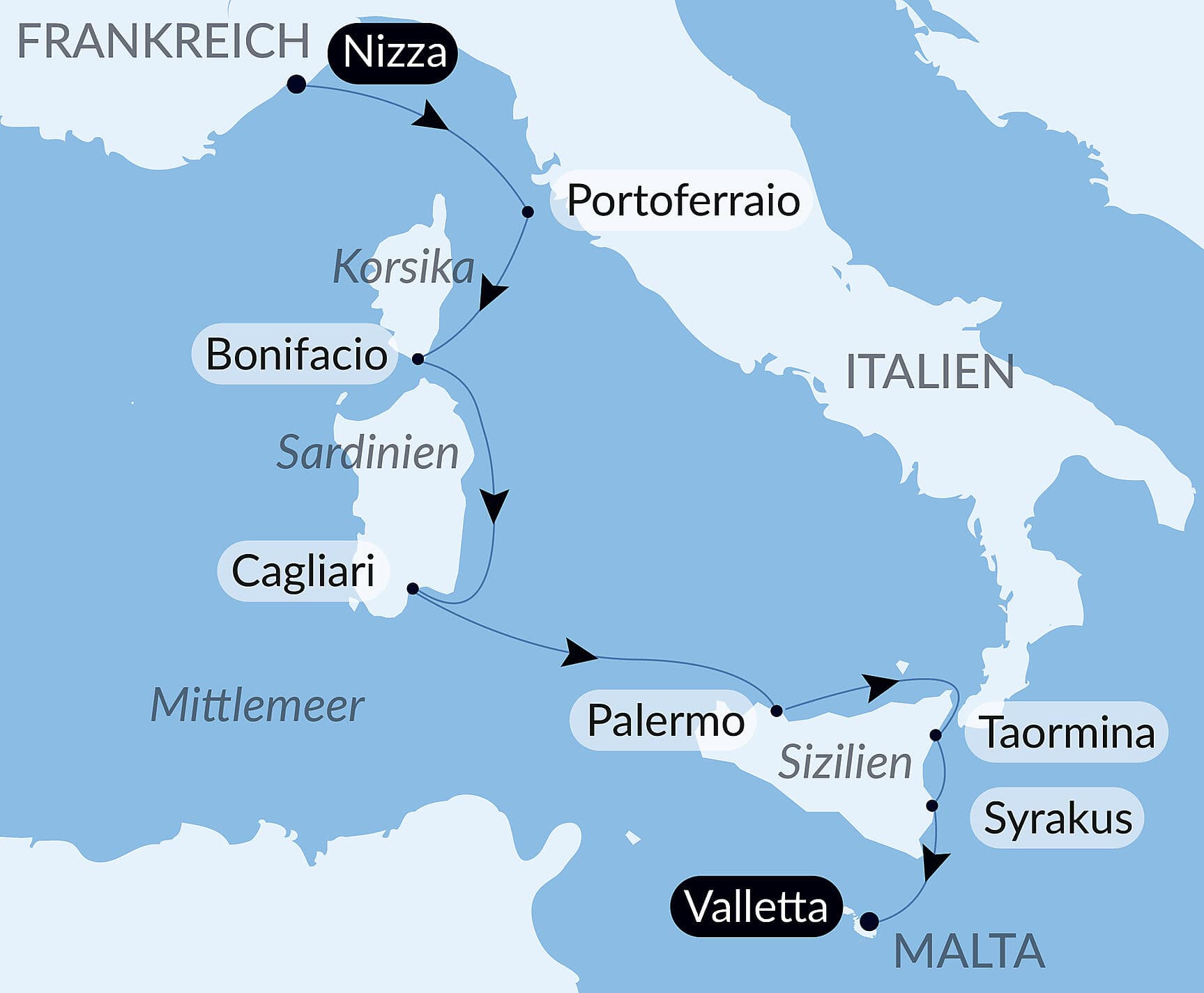 Die Inseln des Mittelmeers: Sizilien, Sardinien, Korsika und Elba – mit Smithsonian Journeys