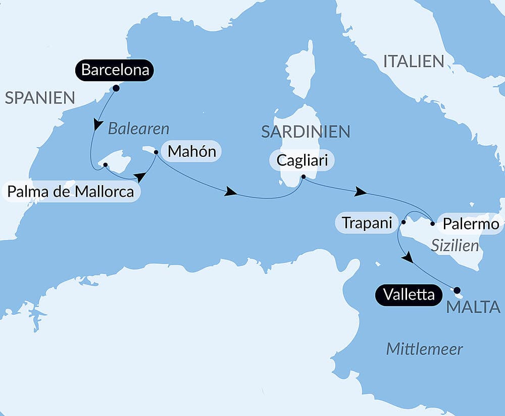 Kreuzfahrt durch das Mittelmeer: Sizilien, Sardinien und Mallorca – mit Smithsonian Journeys null
