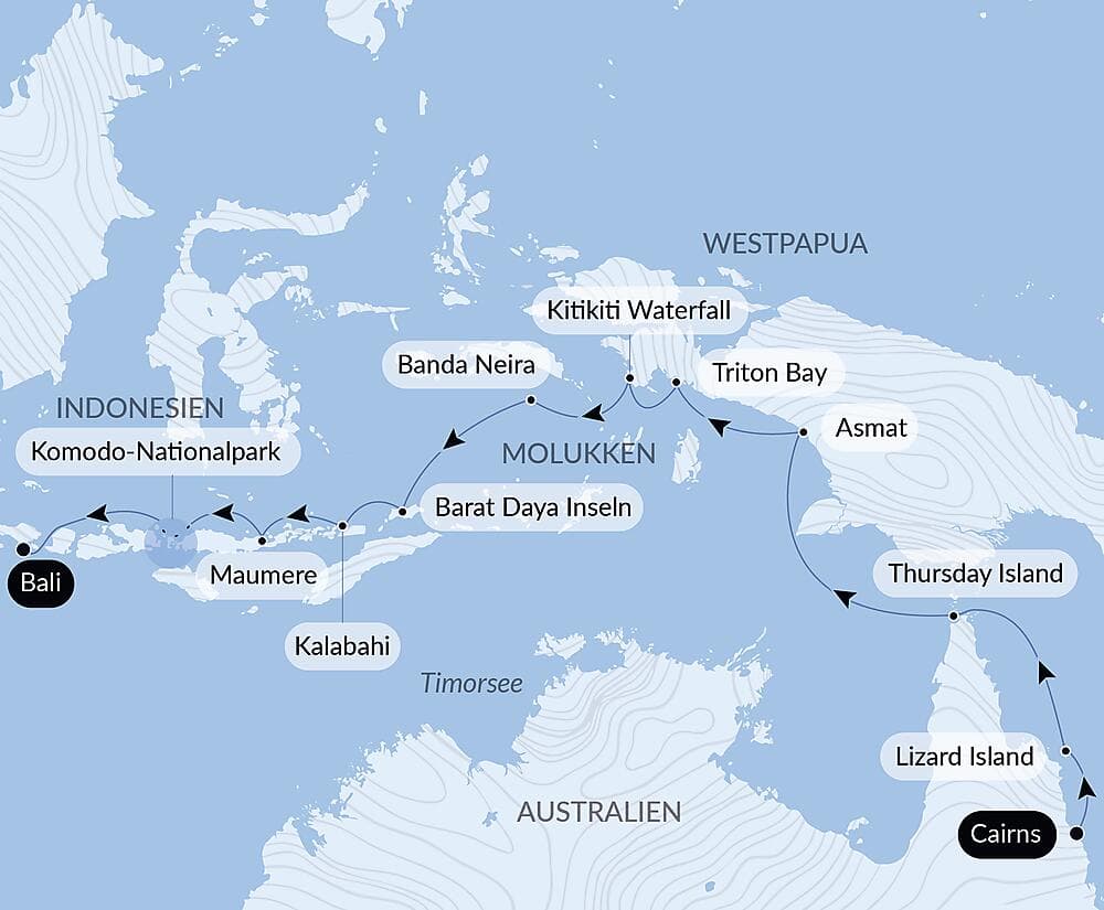 Abenteuer in den Tropen zwischen Indonesien und Nordost-Australien