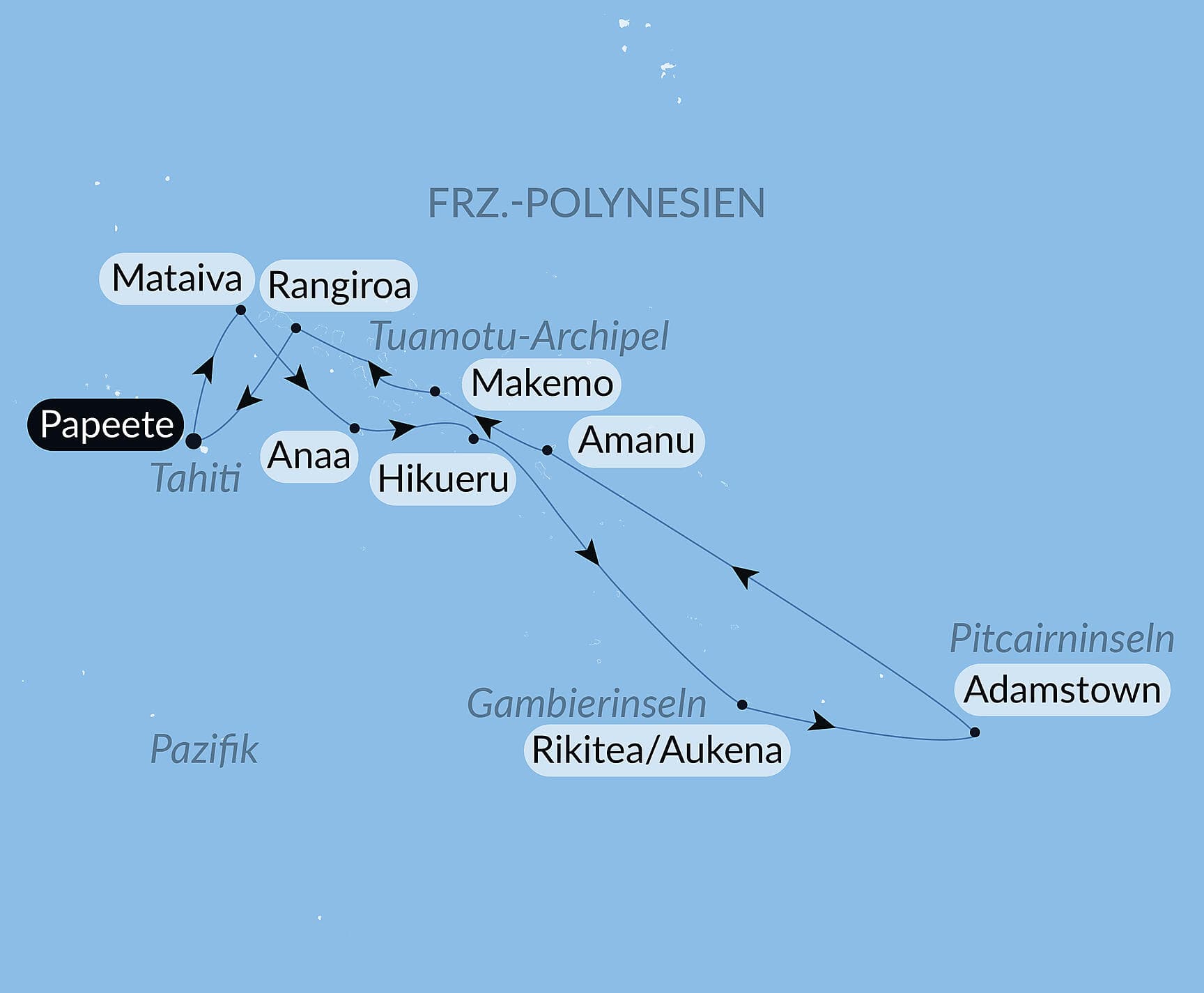 Geheimnisvoll: Französisch-Polynesien und die Insel Pitcairn