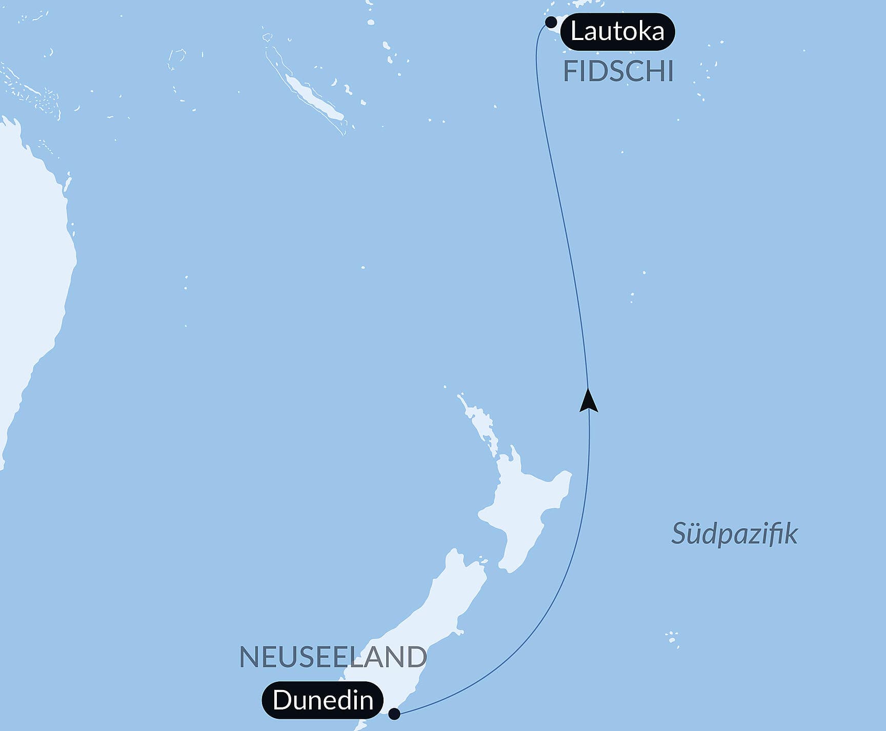 Ozean-Kreuzfahrt: Dunedin - Lautoka