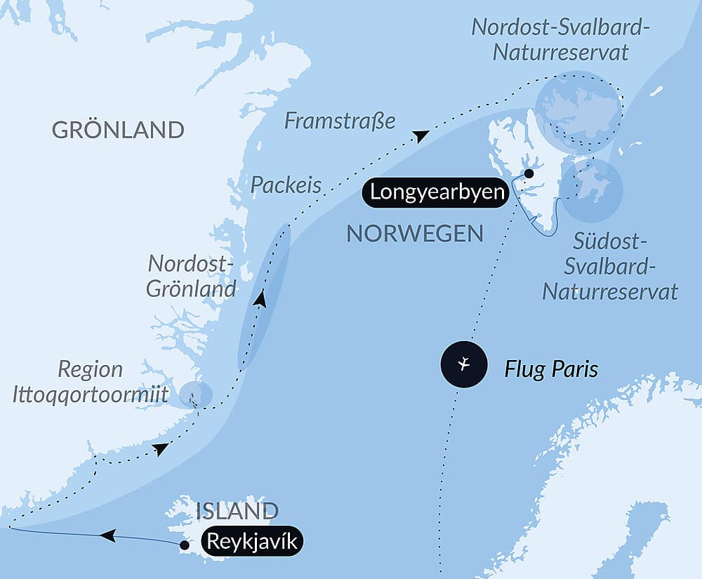  Im arktischen Eis von Grönland nach Spitzbergen null
