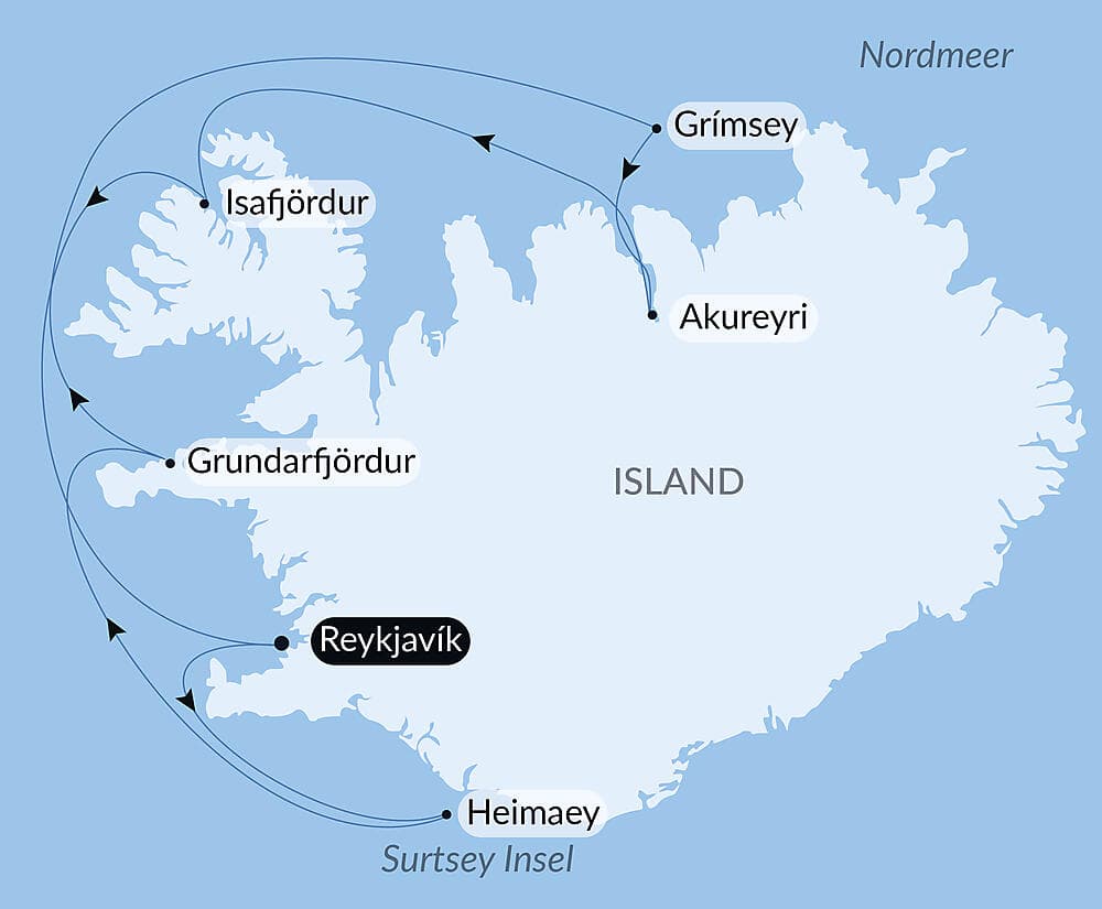 Musik-Kreuzfahrt entlang Islands Küsten null