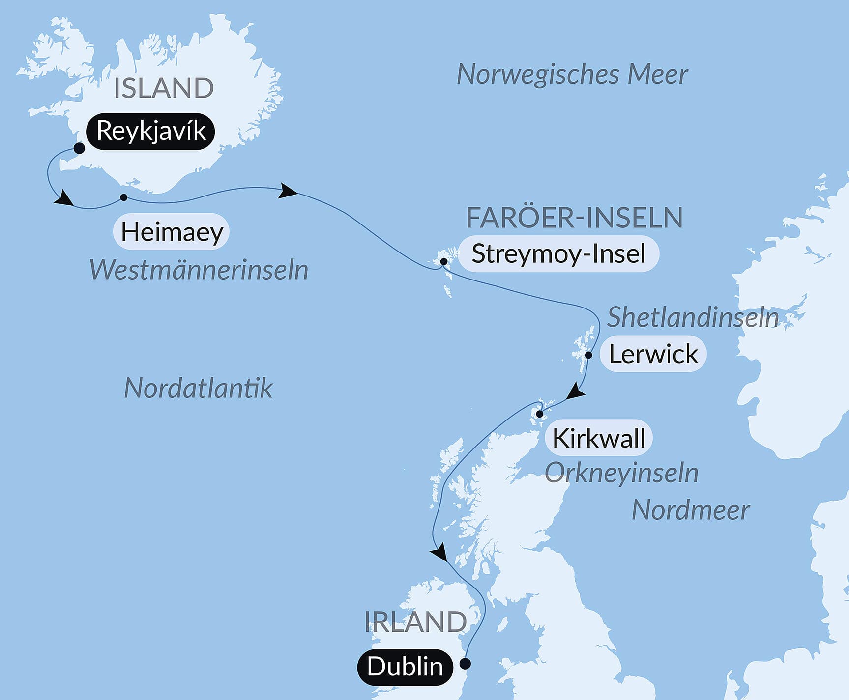 Totale Sonnenfinsternis, von Island bis Irland