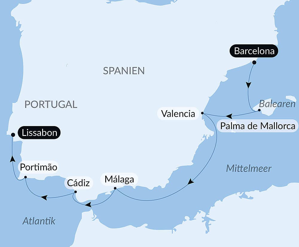 Kreuzfahrt durch Südspanien und Portugal – mit Smithsonian Journeys