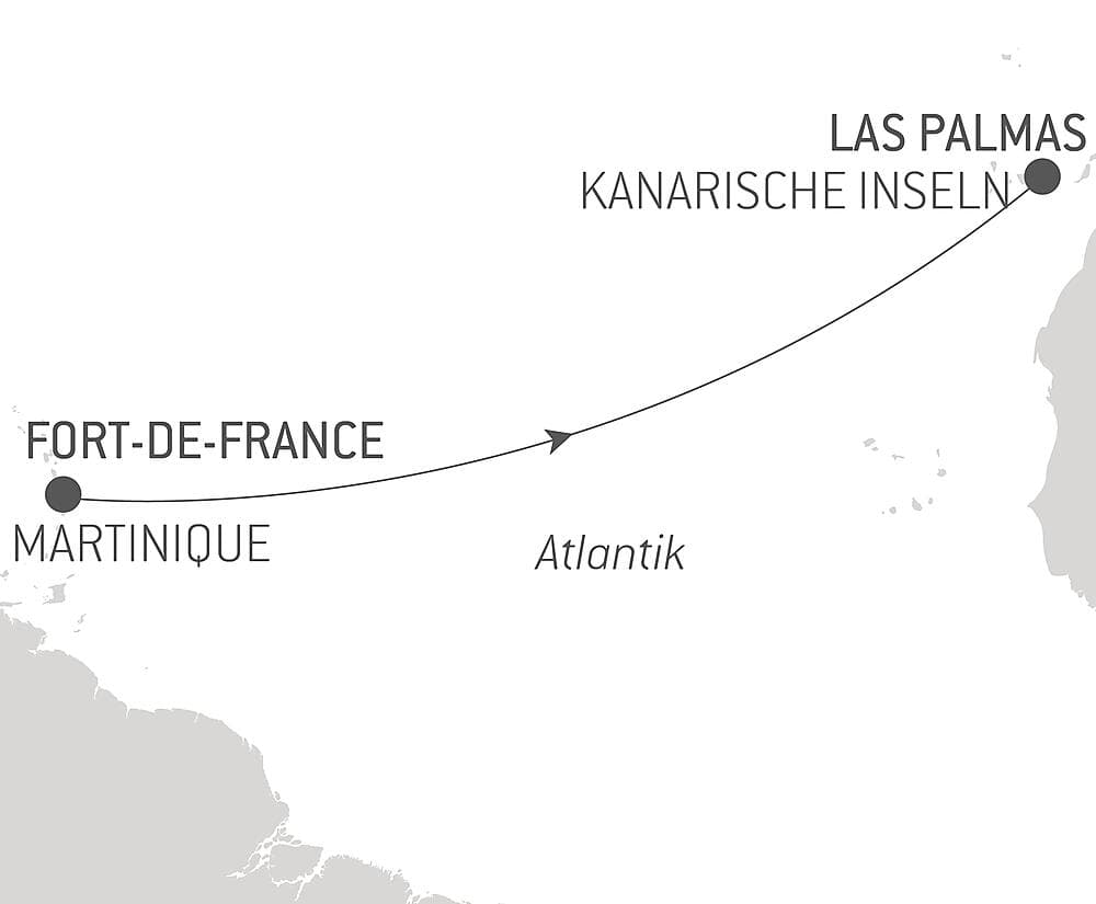 Ozean-Kreuzfahrt : Fort de France - Las Palmas null