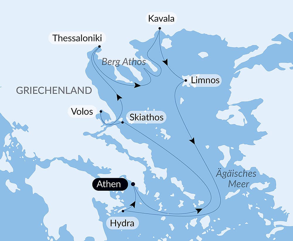 Musik-Kreuzfahrt entlang der griechischen Inseln