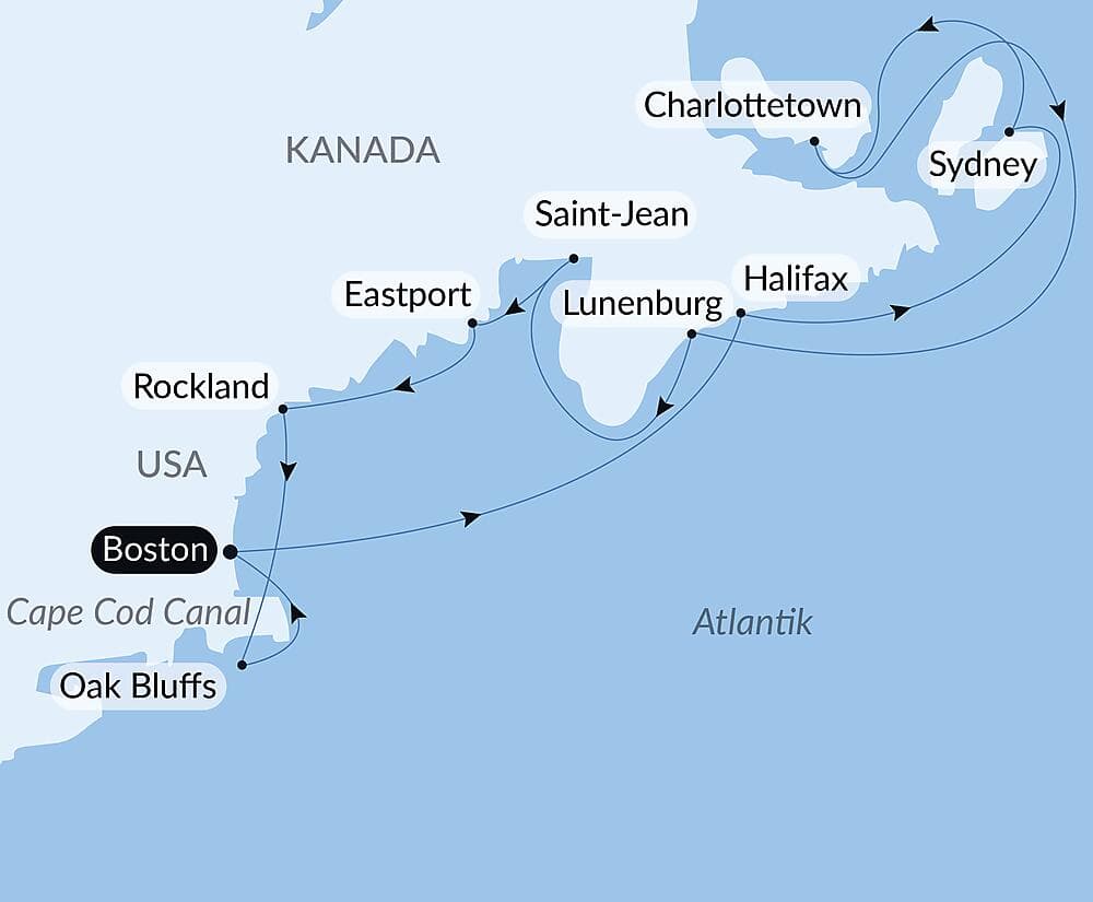 Historische nordamerikanische Küsten null