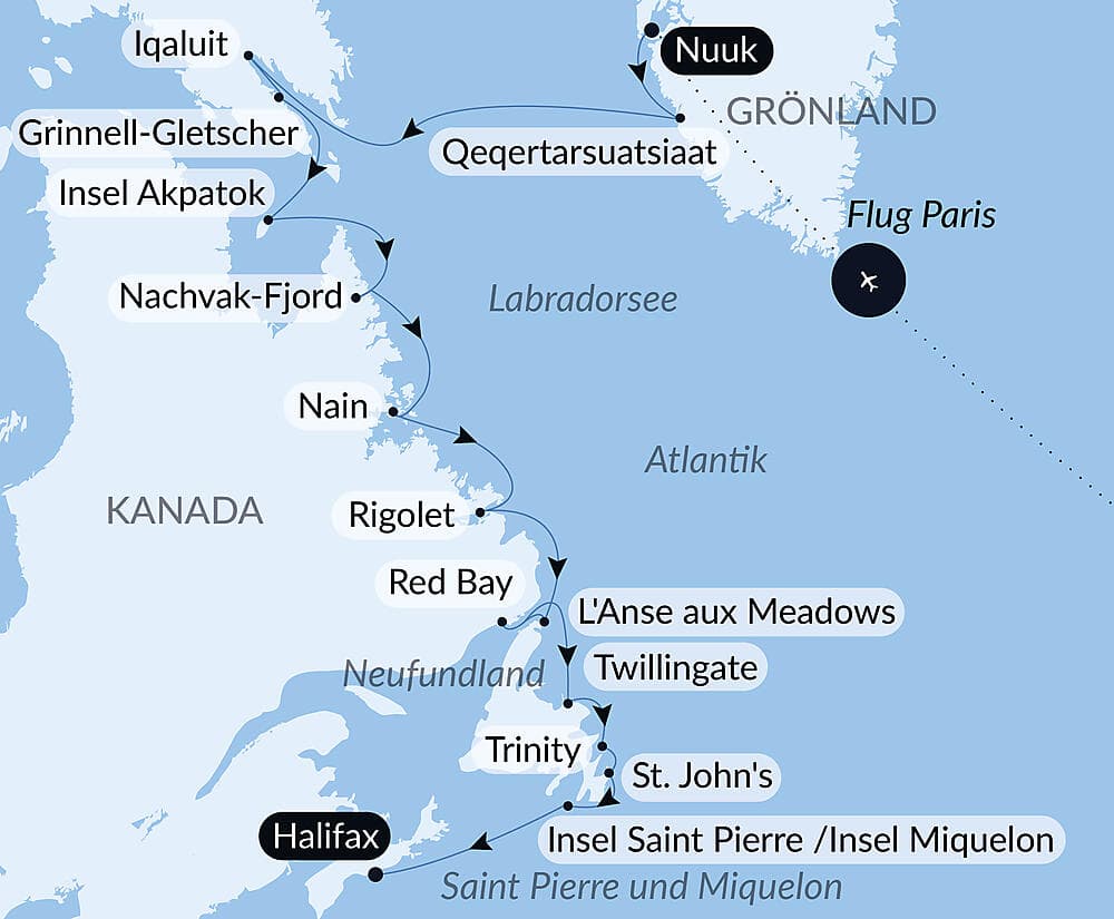 Wilde Küsten von Grönland bis zur Ostküste Kanadas