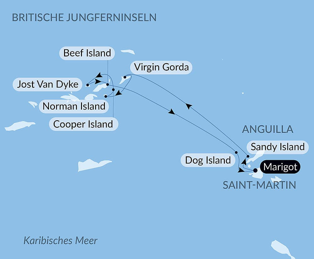 Unterwegs unter Segeln im Herzen der Kleinen Antillen null