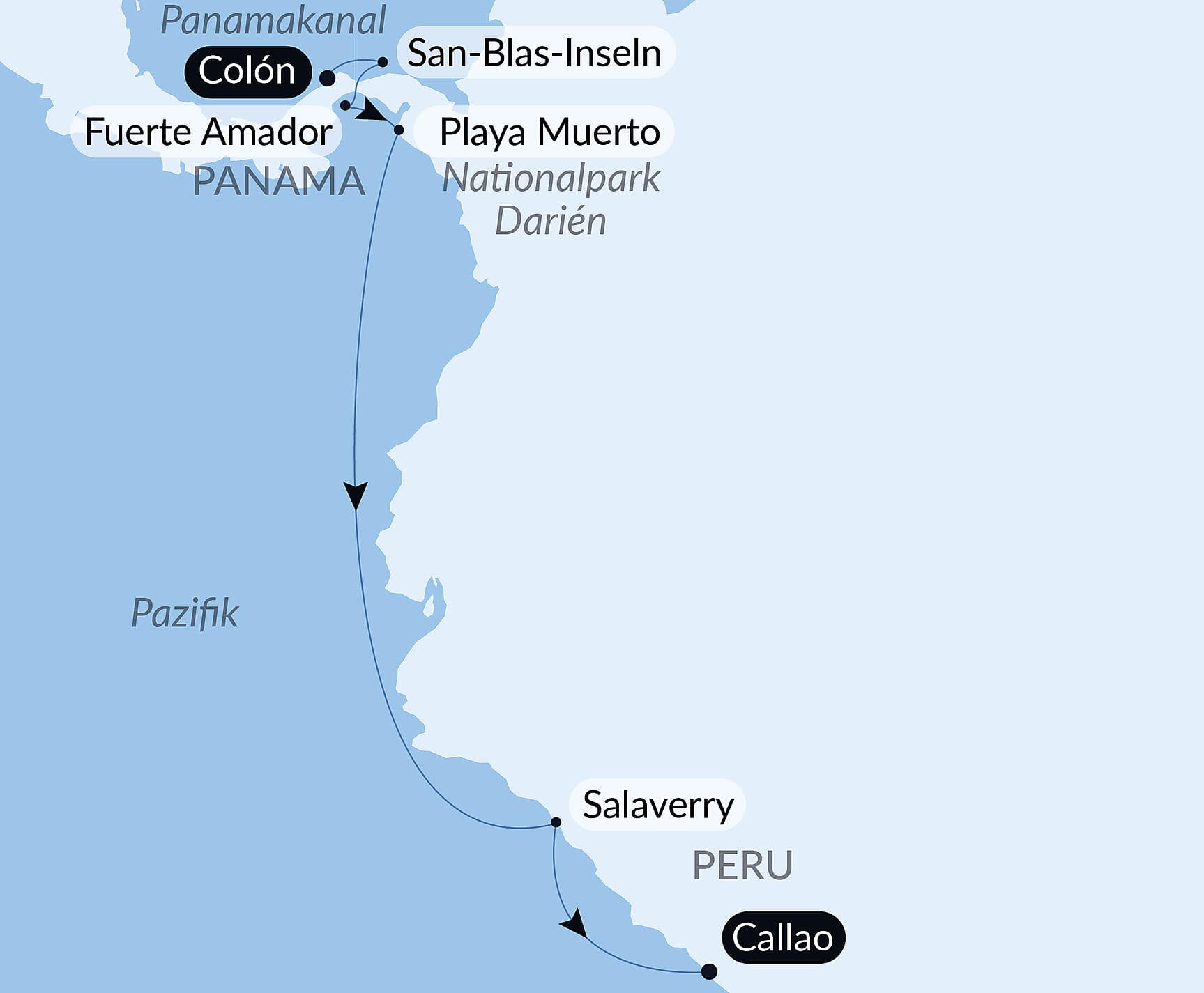 Von der wilden Schönheit Panamas zu den faszinierenden Ufern Perus