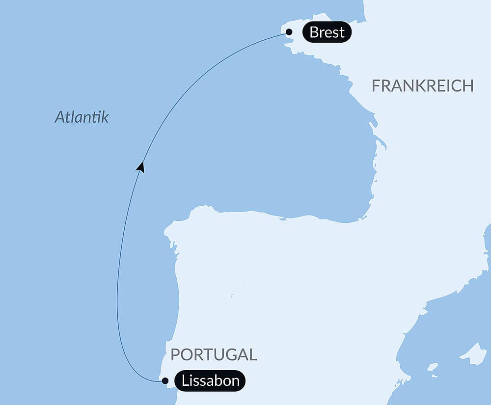 Ozean-Kreuzfahrt: Lisbonne - Brest